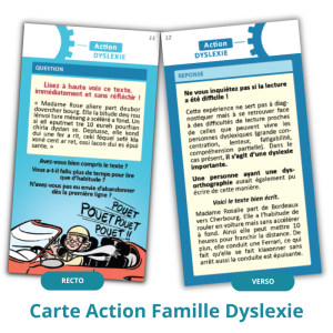 Carte Action famille Dyslexie