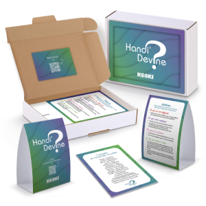 jeu devine tête pour sensibiliser au handicap invisible handi'Devine