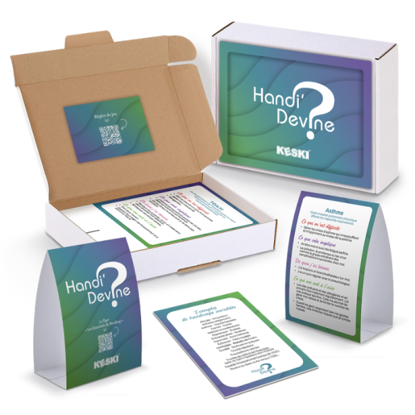 jeu devine tête pour sensibiliser au handicap invisible handi'Devine