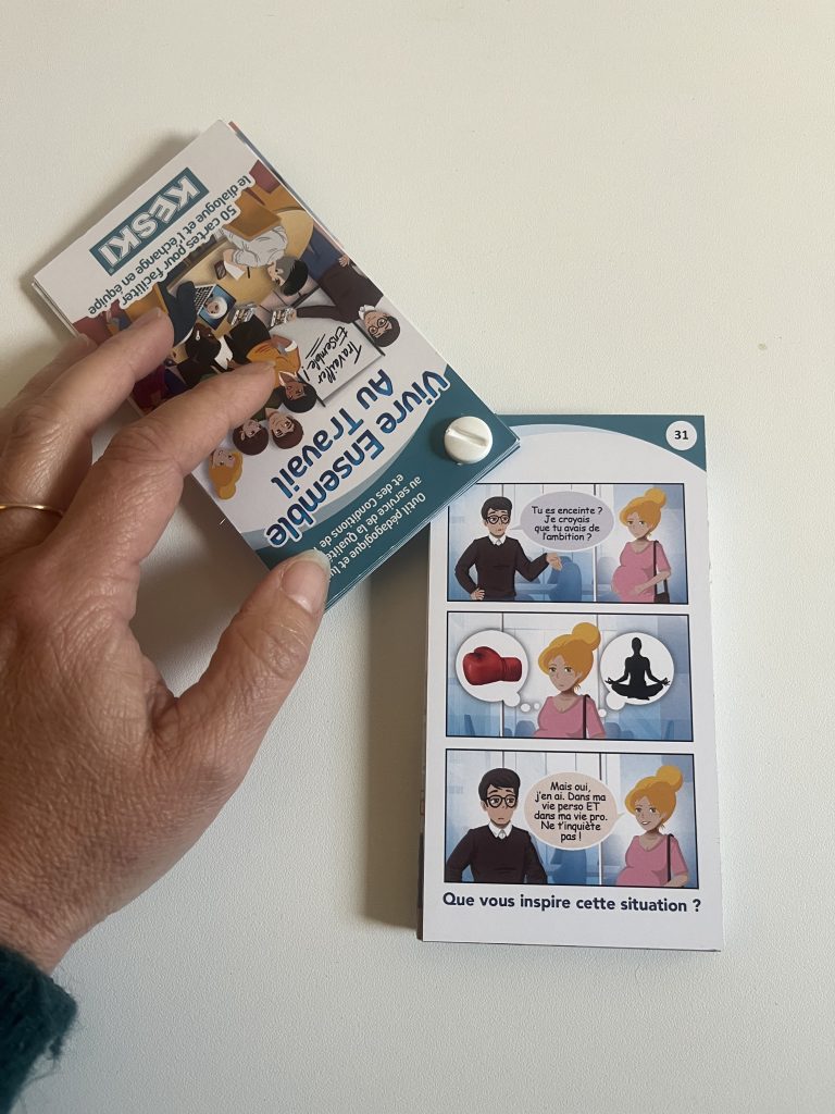 carte Min-BD du jeu de cartes ur la QVCT et le Vivre Ensemble au travail