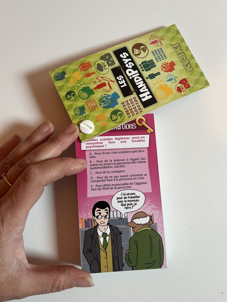 Carte Informations génériques du jeu de cartes sur les handicaps psychiques : Les HandiPsys