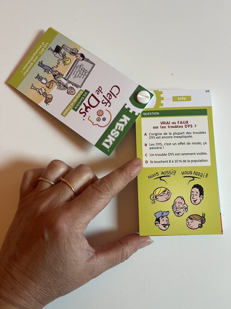 carte générique sur les troubles DYs du jeu de cartes Clefs de Dys