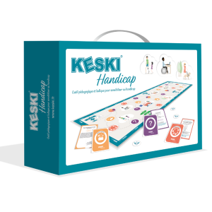 3D de la Mallette KESKI handicap où on voit la mallette contenant le plateau de jeu,