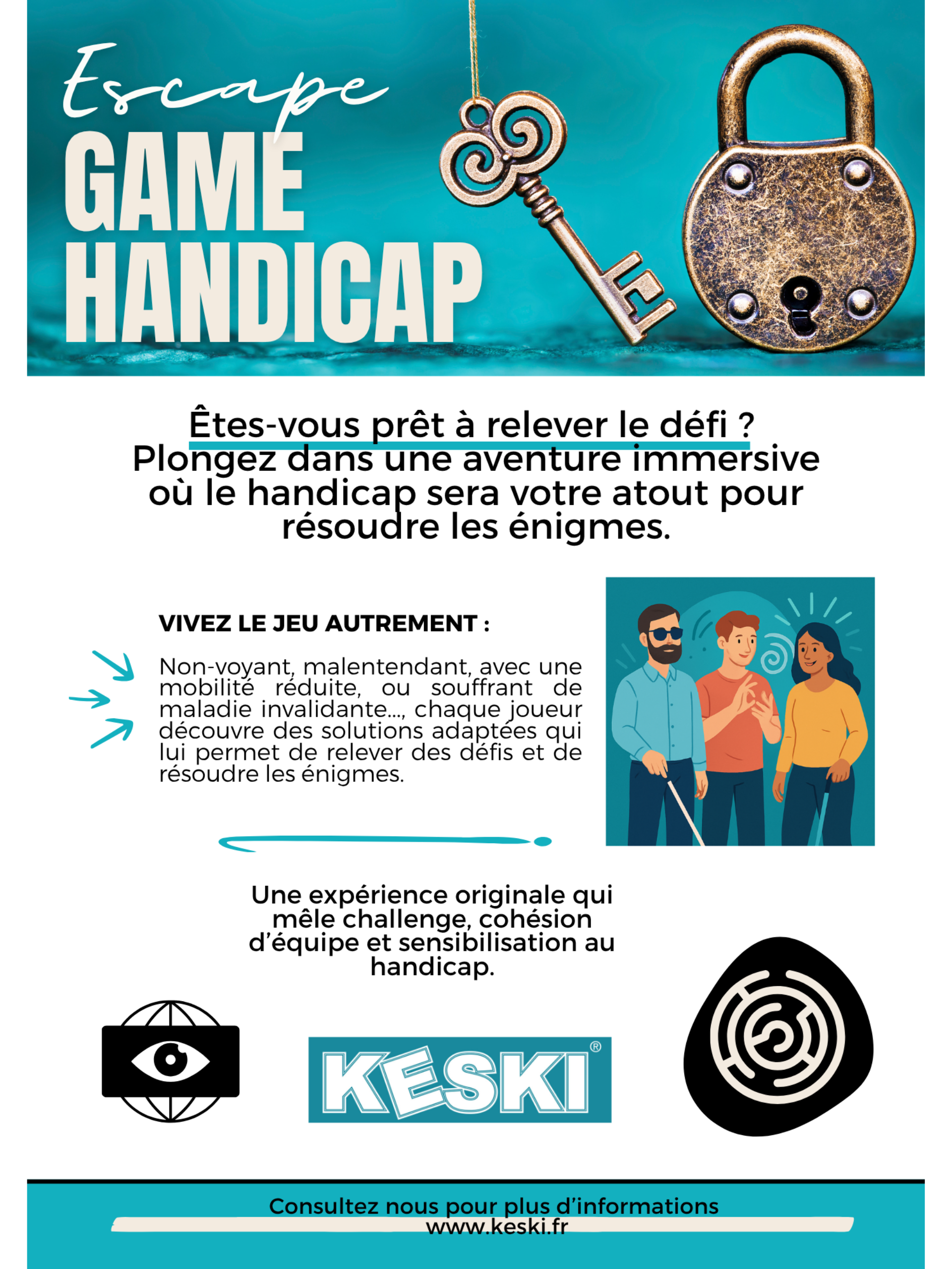 Affiche escape game site
