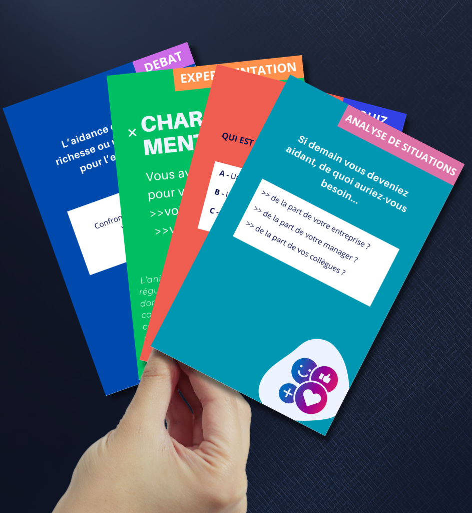 cartes en main de la roue de l'aidance KESKI