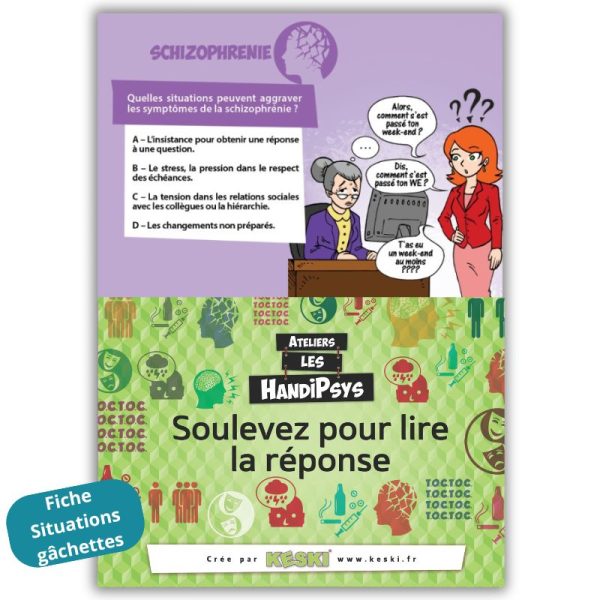 Fiche situation gâchette de la famille schizophrénie