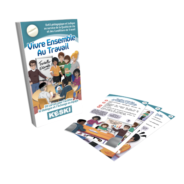 jeu de carte Vivre Ensemble au Travail pour aborder la qualité et les conditions de vie au travail