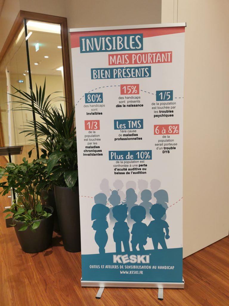 kakémonos sur les handicaps invisibles