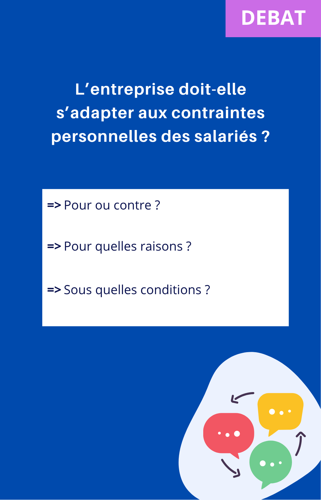 Roue de l'aidance Débat 1