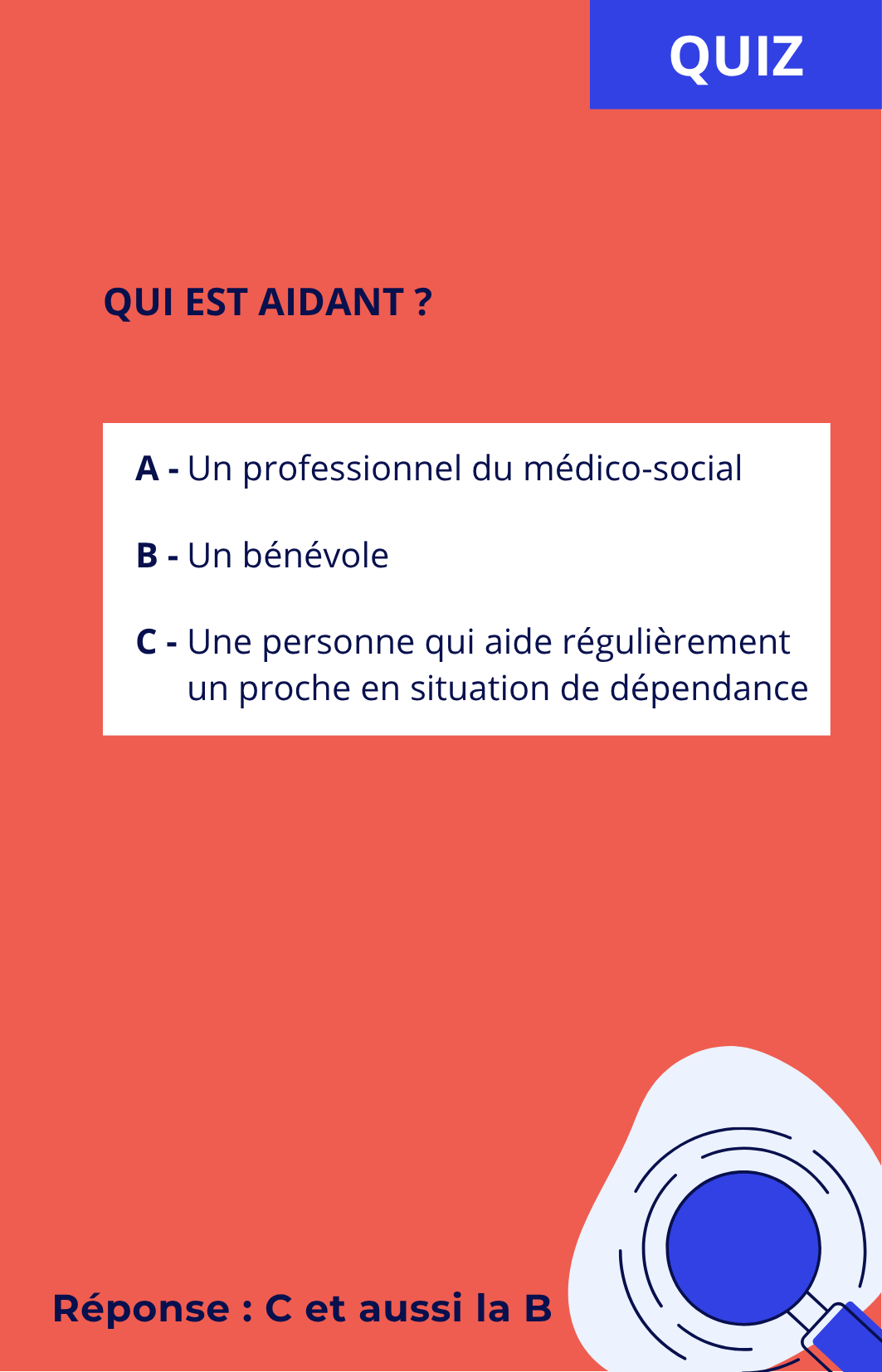 Roue de l'aidance Quiz 1