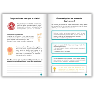 page tes pensées ne sont pas la réalité et page Comment gérer tes souvenirs douloureux