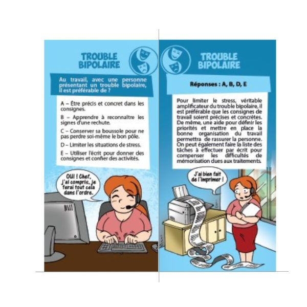 exemple face quiz qu'est-il préférable de faire avec une personne bipolaire au travail ?