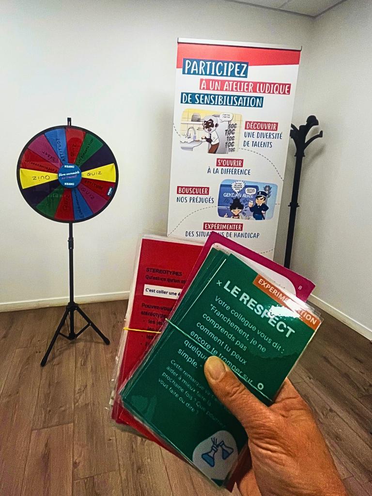 Atelier sensibilisation QVCT roue du vivre-ensemble