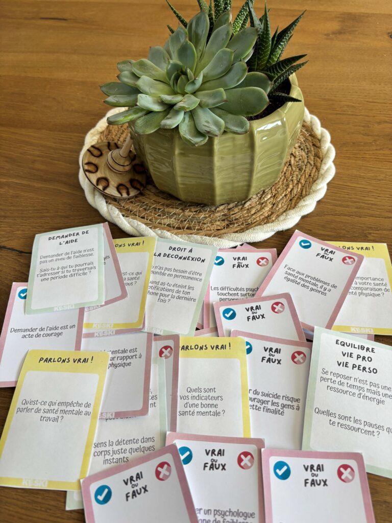 jeu de cartes sur la santé mentale